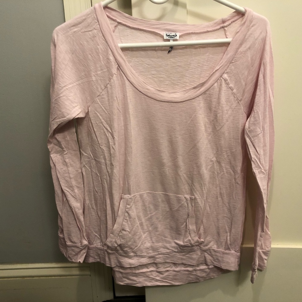 LIKE NEW** Splendid Pink Long-Sleeved Raglan Tee